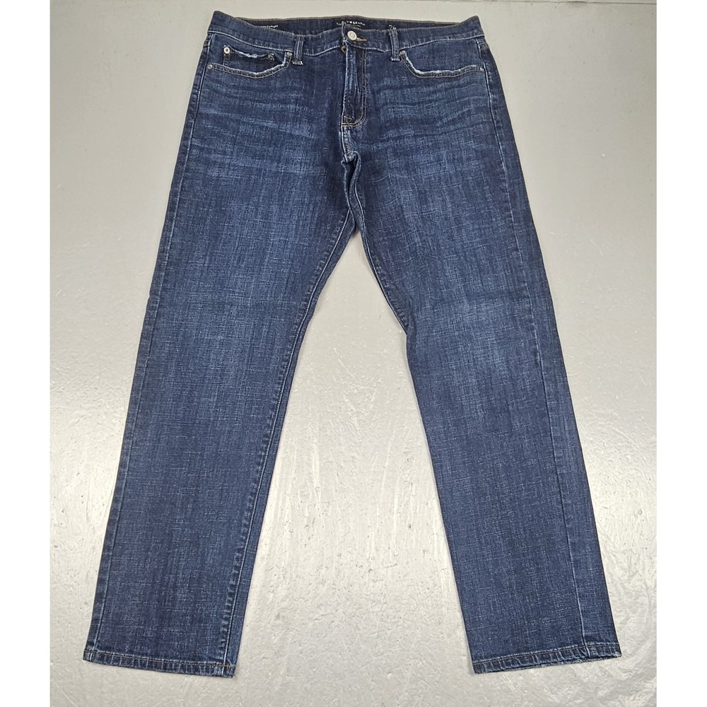 Lucky Brand 221 Original Straight Jeans Memd 36x32 Medium Wash Blue Denim Casual